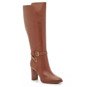 Lauren Ralph Lauren Womens Manchester Knee High Boots US 5.5 B Tan Leather NIB